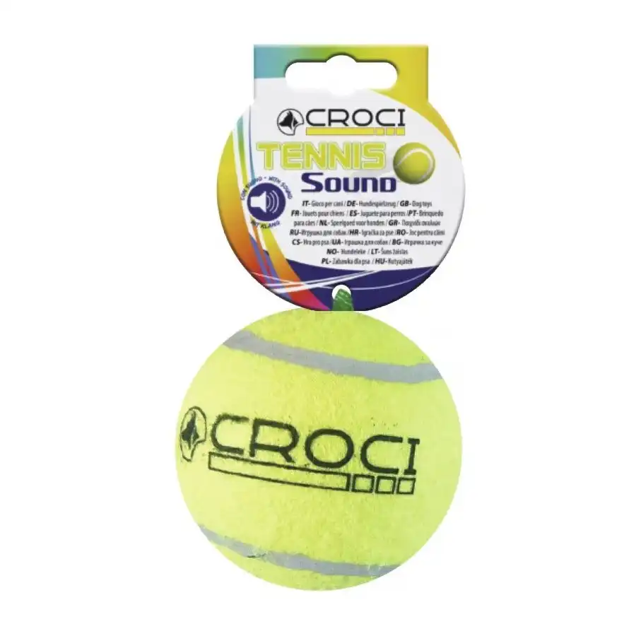 Croci Pelota de Tenis con sonido para perros