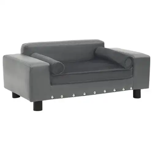 Sofá con cojín extraíble para perros color Gris