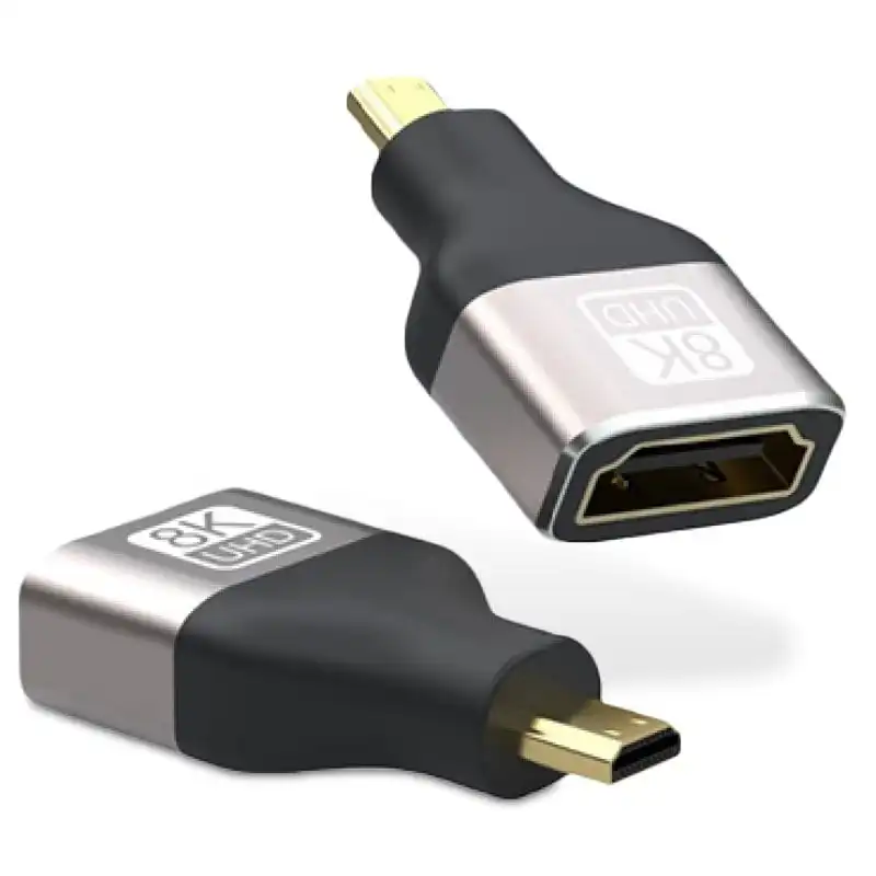 PcCom Essential Adaptador HDMI Micro Macho a Hembra a 8K V2.1
