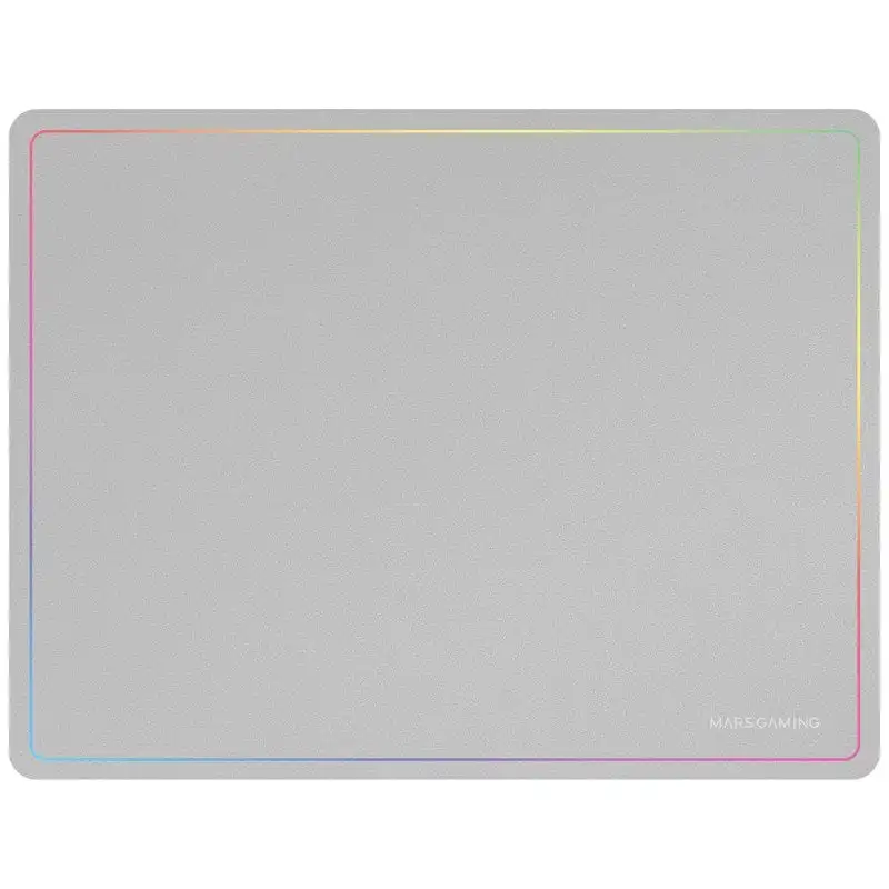 Marsgaming Mmp124 Alfombrilla Gaming 360x260mm Diseño Rainbow Caucho Natural Y Nanotextil Blanco