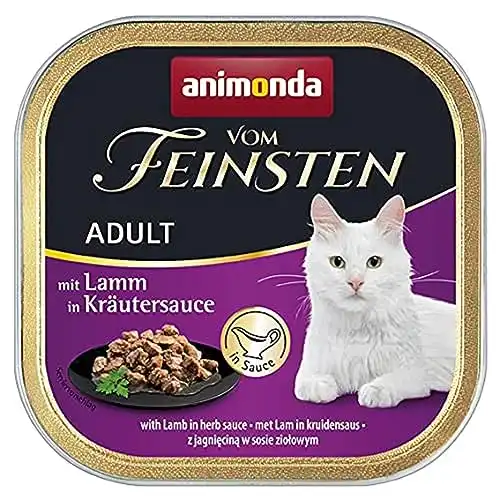 Megapack animonda vom Feinsten Adult 32 x 100 g - con cordero y salsa de hierbas