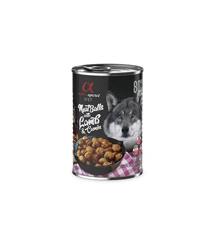 Alpha Spirit Albondigas de Cordero y Comino 12x400 gr