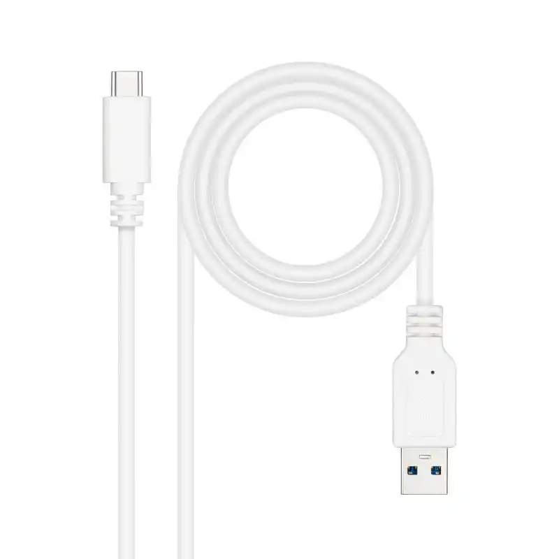 Nanocable Cable USB 3.1 a USB-C Macho/Macho 2m Blanco