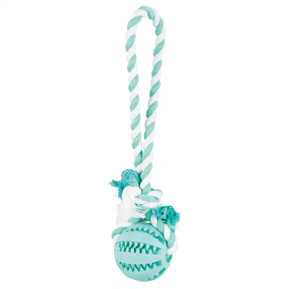 Trixie Denta Fun Pelota con cuerda