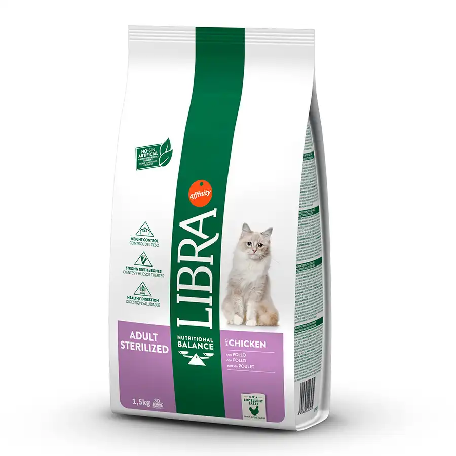 Libra Cat Sterilised - Light 1,5 Kg.