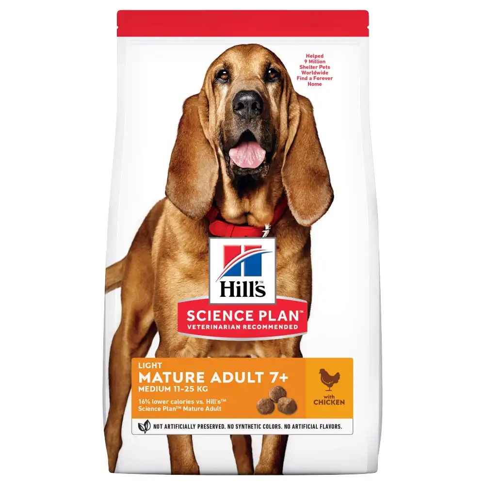 Hill's Mature Adult 7+ Light Medium Science Plan con pollo - 2,5 kg