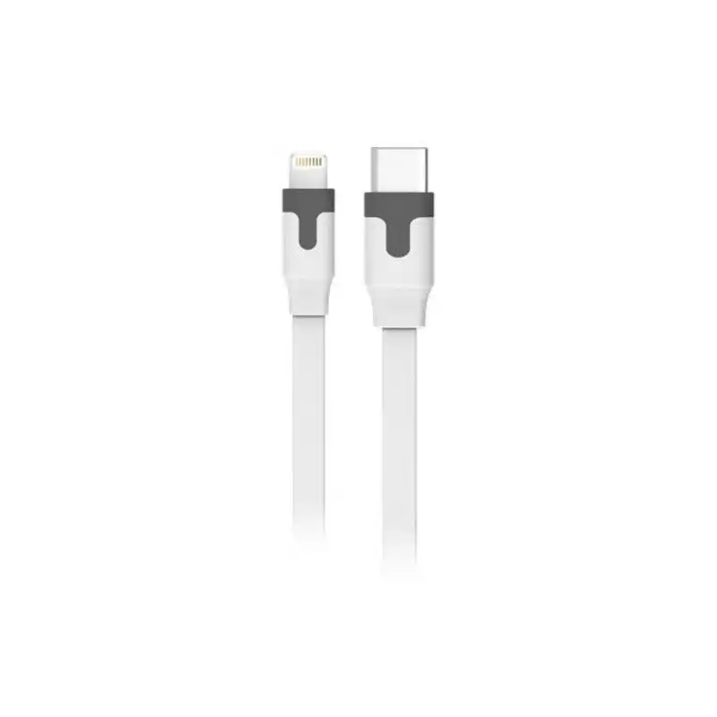 Muvit Cable USB Tipo C 2.0 a Lightning MFI 3A 2m Blanco
