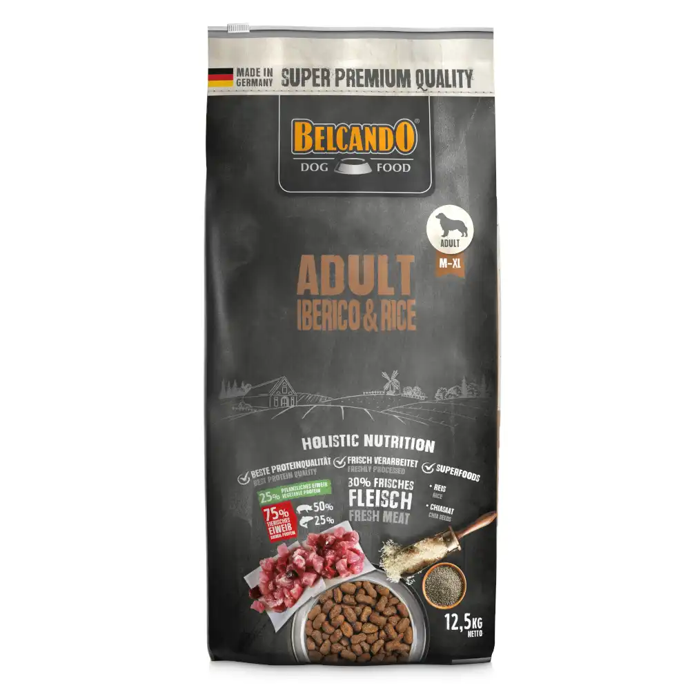 Belcando Adult con cerdo ibérico y arroz pienso para perros - 12,5 kg