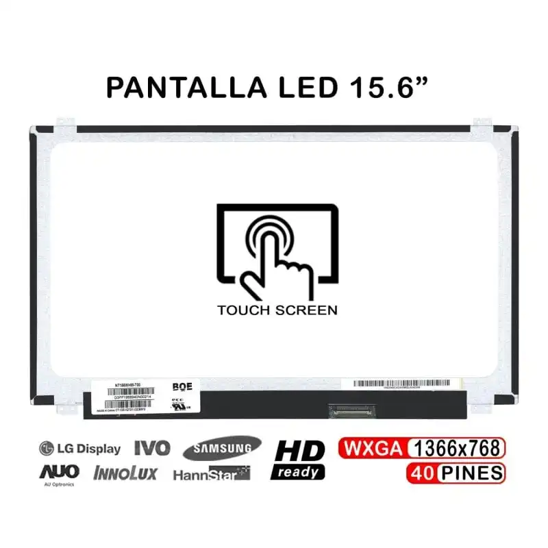Pantalla Táctil Para Portátil Ltn156at40 15.6" 40 Pines