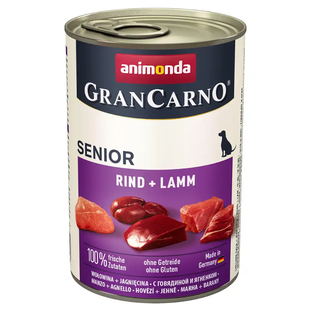 Animonda GranCarno Original Senior 6 x 400 g - Vacuno y cordero