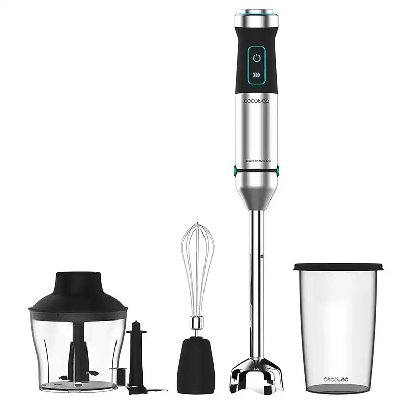 Cecotec Power TitanBlack 1500 XL Cream&Crush Batidora de Mano 1500W