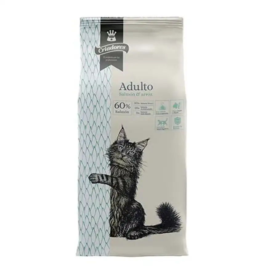 Criadores Adulto Salmón y Arroz pienso para gatos