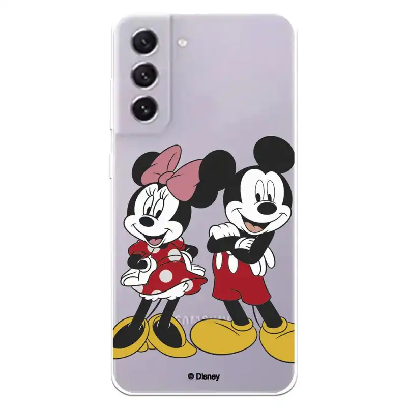 Funda Para Samsung Galaxy S23 Fe Oficial De Disney Mickey Y Minnie Posando - Clásicos Disney
