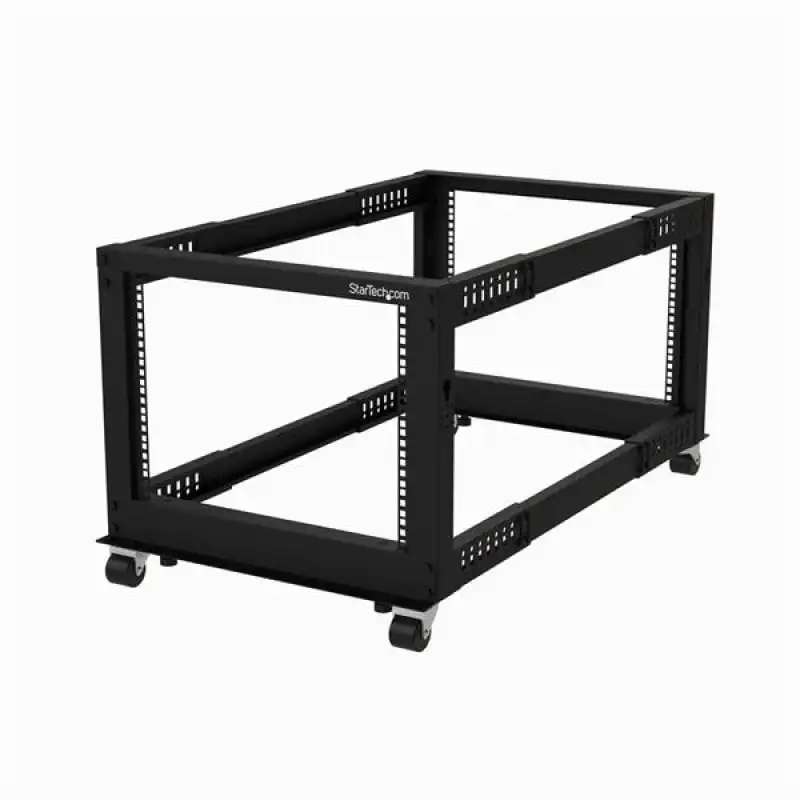 StarTech Rack de Marco Abierto 8U 4 Columnas Ajustable de 22 a 40IN