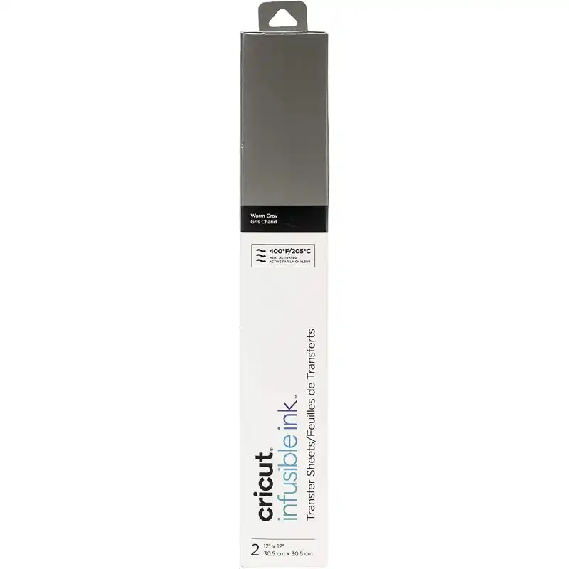 Cricut Infusible Ink Pack 2 Hojas de Transferencia Infusible Gris Cálido