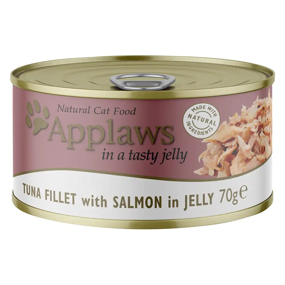 Applaws en gelatina 6 x 70 g latas para gatos - Atún y salmón