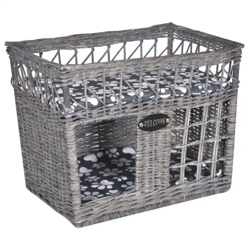 Cama y casita para gatos color Gris