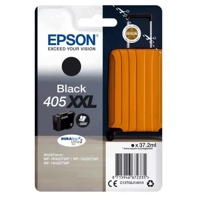 Cartucho de Tinta Original Epson 405 XXL DURABrite Negro