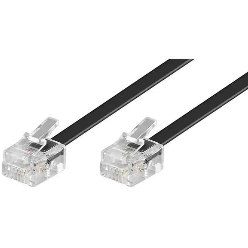 Goobay Cable de Teléfono RJ11 6P4C 10m Negro