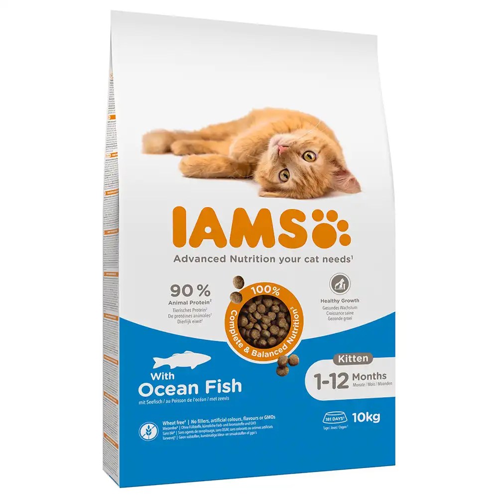 IAMS for Vitality Kitten con pescado de mar - 10 kg