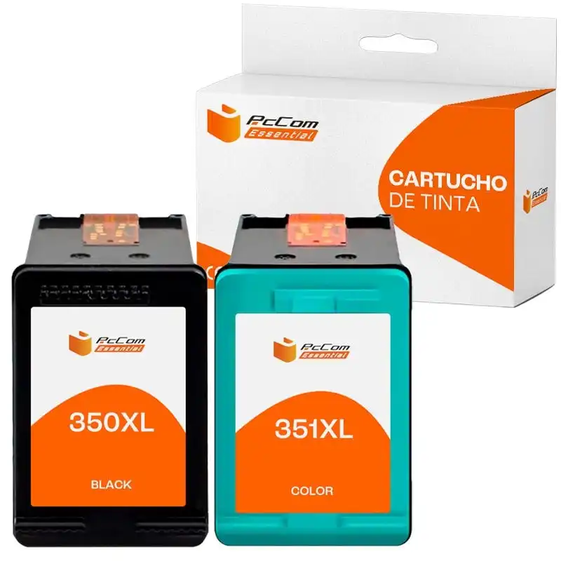 Pccom Essential Hp 350xl/351xl Cartucho Tinta Compatible Negro/tricolor Pack 2