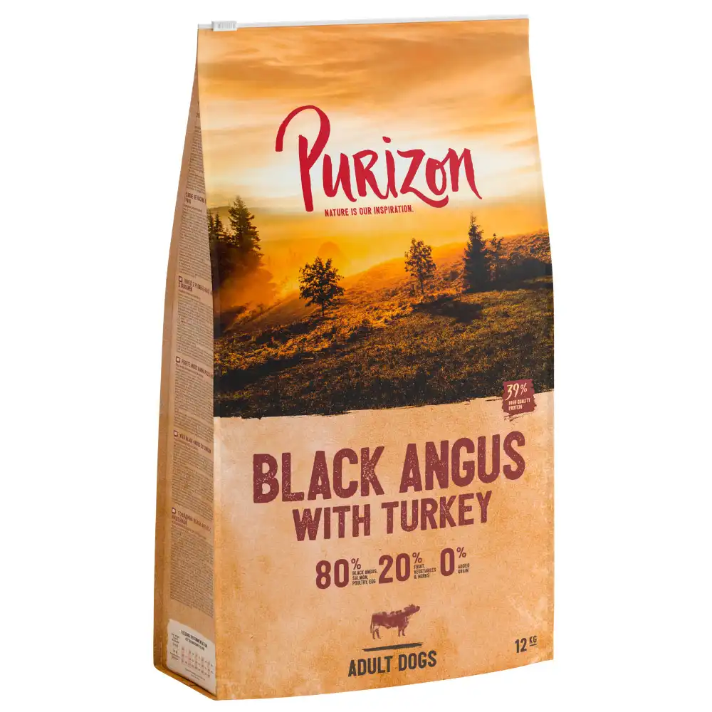 Purizon Adult Black Angus con pavo, sin cereales - 12 kg