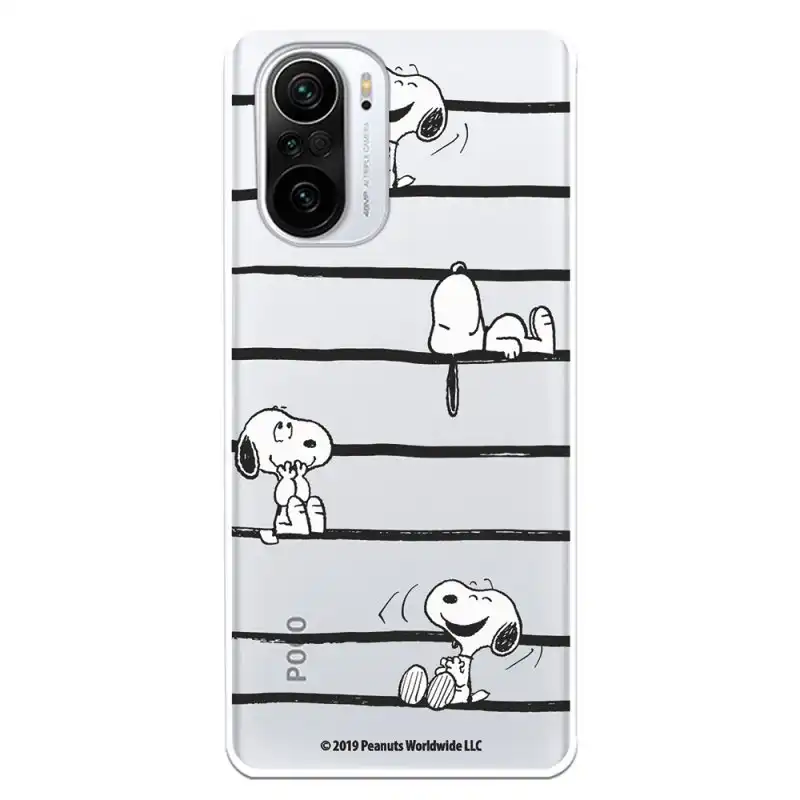 Funda Oficial de Peanuts Snoopy Rayas para Xiaomi Mi 11i