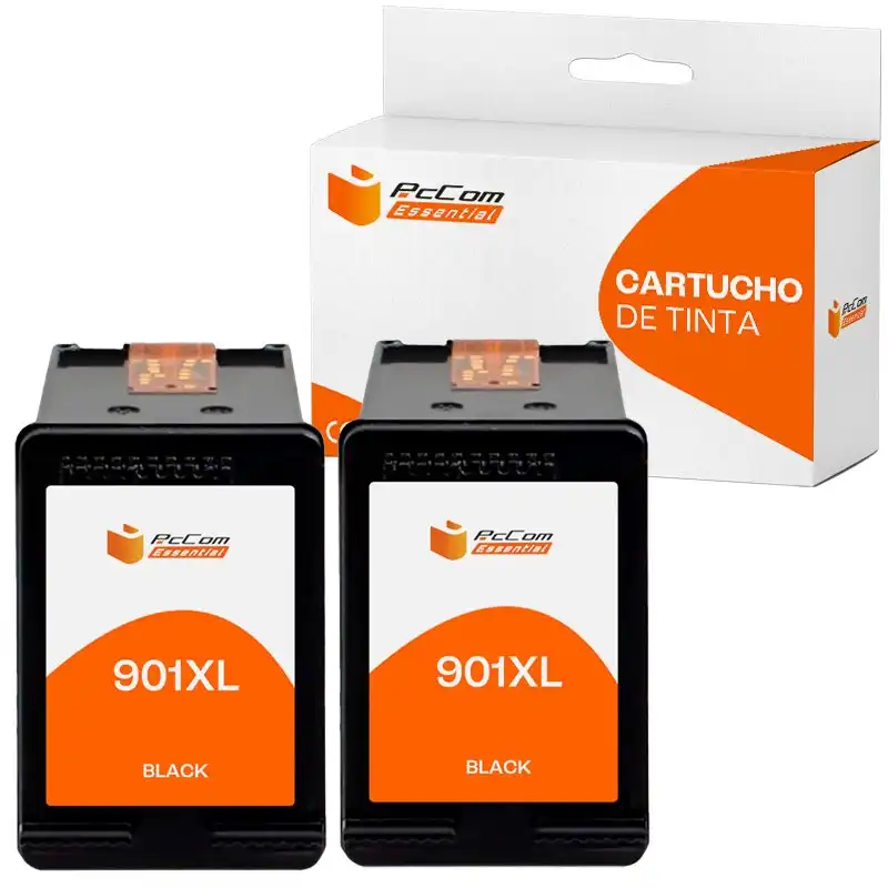 Pccom Essential Hp 901xl Cartucho Tinta Compatible Negro Pack 2