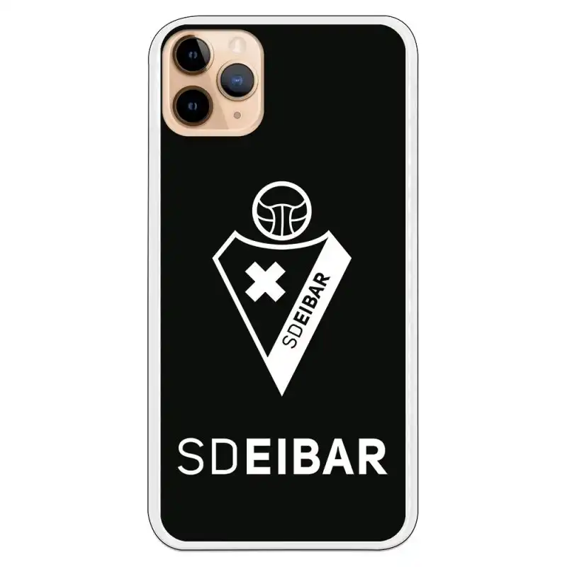 Funda Licencia Oficial SD Eibar Escudo Fondo Negro para iPhone 11 Pro Max