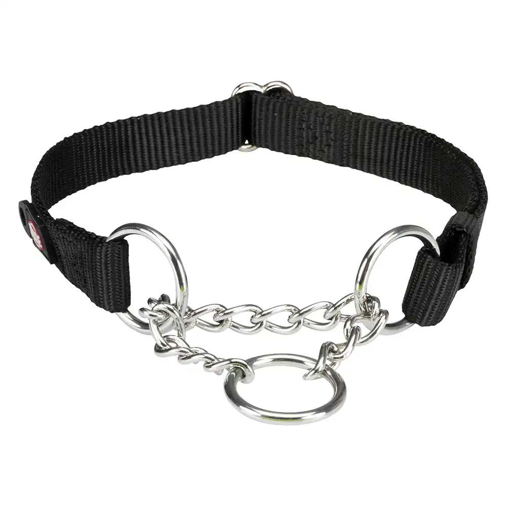 Collar antitirones negro para perros Trixie Premium - Tamaño M–L: 35–50 cm, 20 mm de ancho