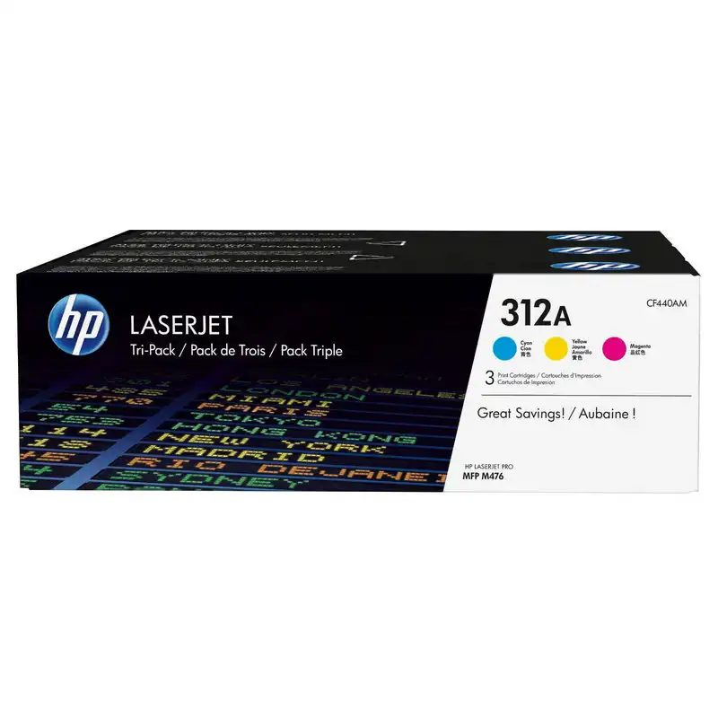 HP 312A Pack Ahorro Tóner Original Cian/Magenta/Amarillo