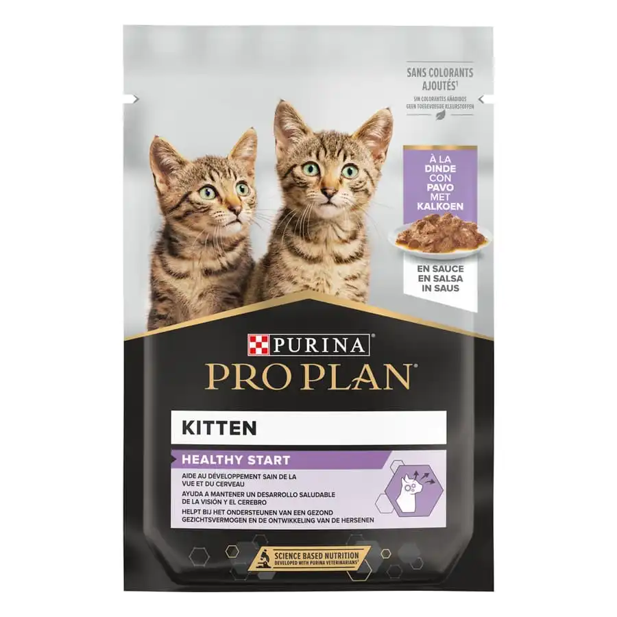 Pro Plan NutriSavour Feline Kitten Pavo sobre en salsa