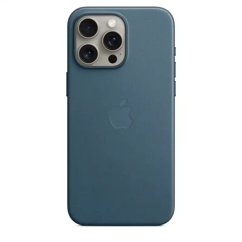 Apple Funda de Trenzado Fino con MagSafe Azul Pacífico para iPhone 15 Pro Max