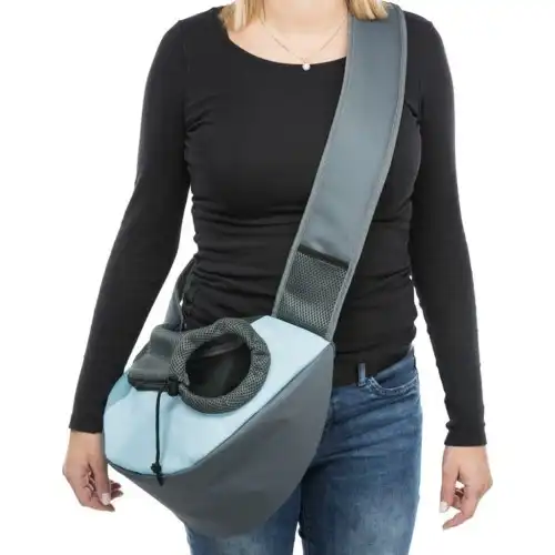 Bolso delantero para mascotas color Azul