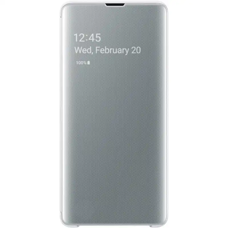 Samsung Clear View Cover Blanca para Samsung Galaxy S10 Plus