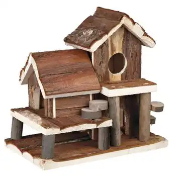 Trixie Casa para hamster y ratón Madera Birte