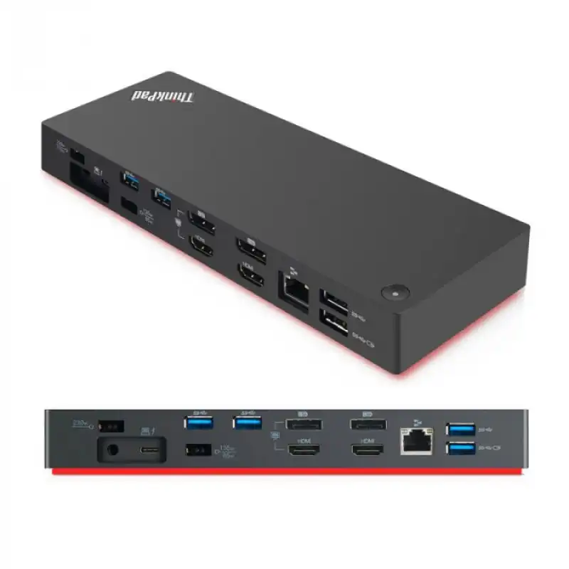 Lenovo Base de Acoplamiento USB a x2 USB-C/ x5 USB A/LAN / 2xHDMI/ 2x Displayport/ Jack 3.5