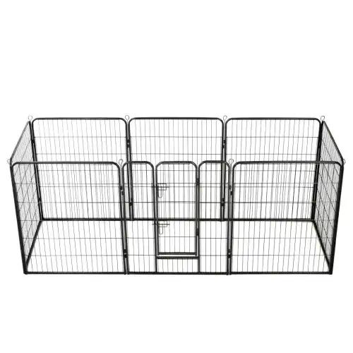 Perrera de exterior para perros color Negro