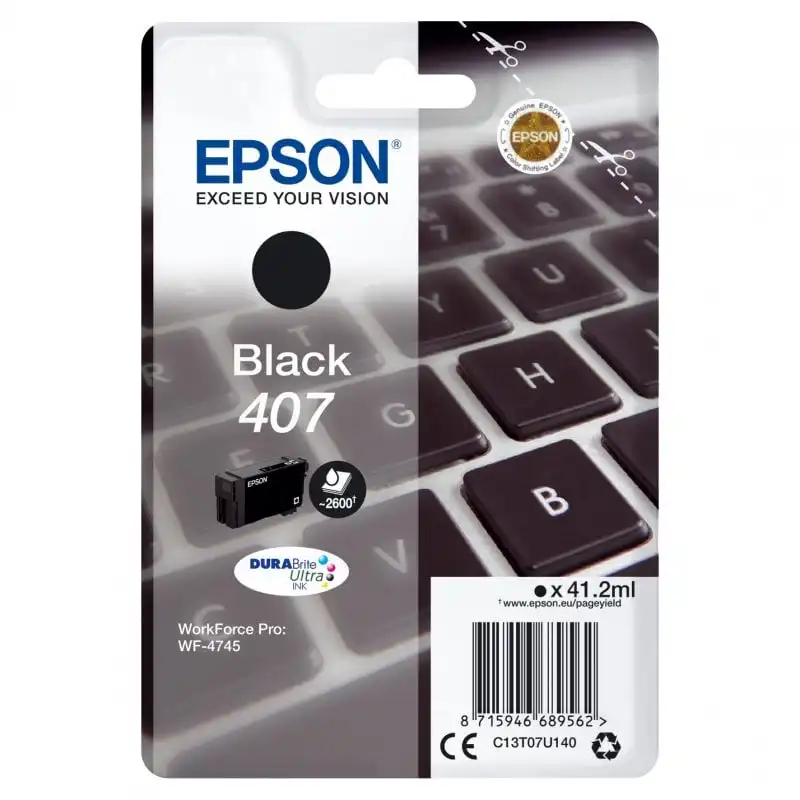 Epson 407 Cartucho de Tinta Negro