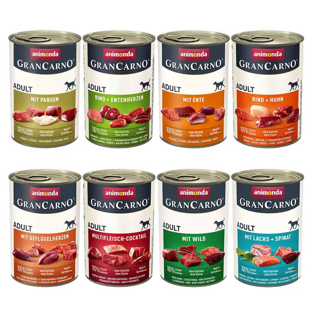Animonda GranCarno Adulto 48 x 400 g pack mixto - Pack mixto (8 variedades)
