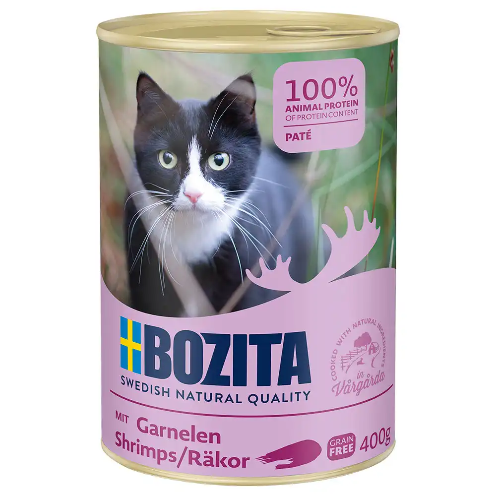 Bozita comida húmeda 6 x 400 g - Paté de gambas