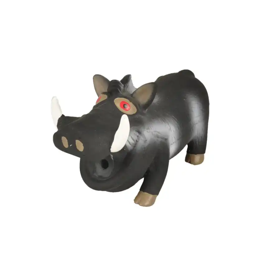 Flamingo Squeaky Jabalí de Negro para perros