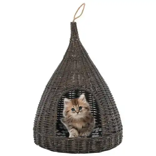 Casa tipi con cojín para gatos color Gris
