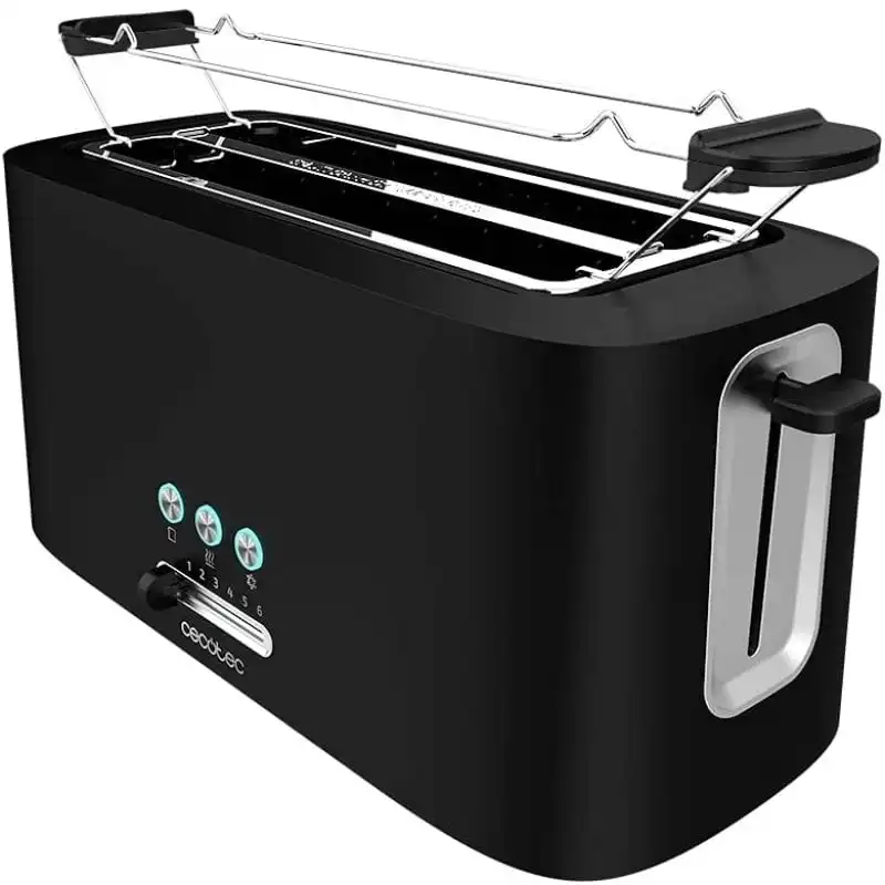 Cecotec Toast&Taste 16000 Extra Double Tostador 2 Rebanadas 1630W Negro