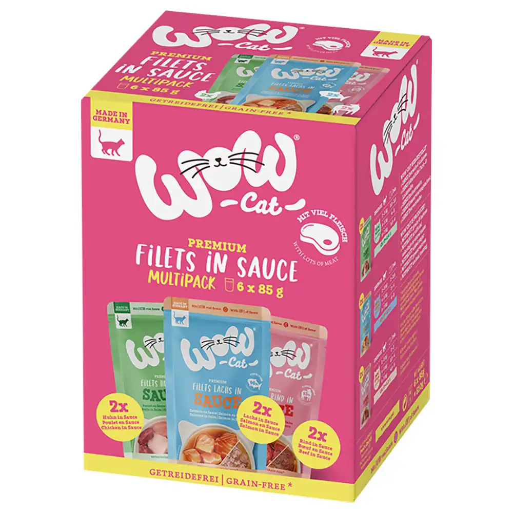 0.51 KG 0.51 KG Wow Food Filetes Sobre en Salsa para gatos - Multipack 6