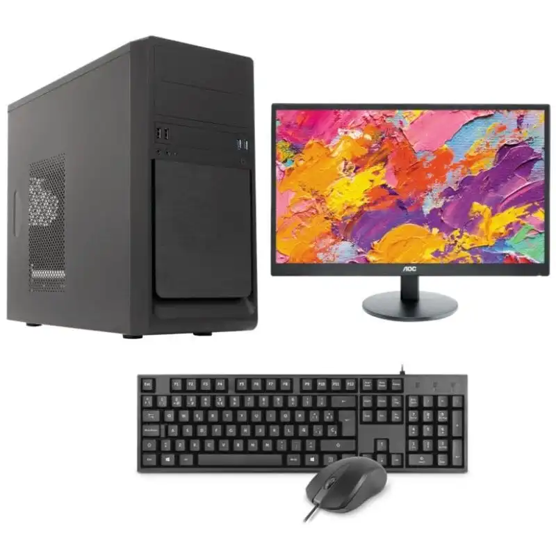 Epical-Q Pack Soho2 Intel Core i5-12400/16GB/1TB SSD + Monitor 23.6" + Teclado + Ratón